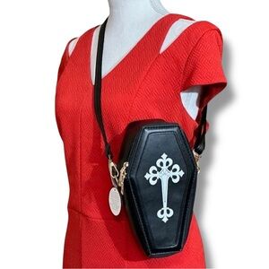 KBW Global Corp. Halloween Gothic Casket Purse Crossbody Bag
